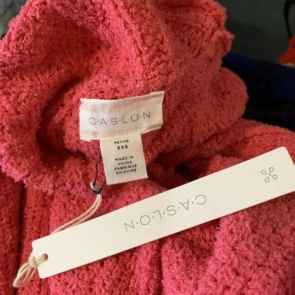 Caslon Lightweight Knit Cowl Neck Sweater Pink - Picture 4 of 7